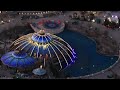 aerial video of epic universe construction at night jan 24 2025