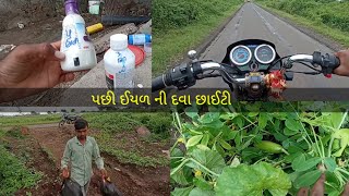 આજે વાડીએ જય ને સુ કયરુ  #farmingvloggujarati #gamdu