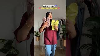 Footwear for rainy season 🌧️Ajio footwear haul | Dailywear footwear #ajiohaul