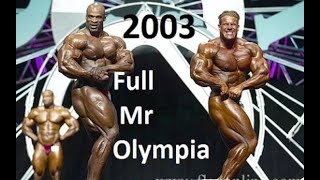 MR OLYMPIA 2003 Ronnie Coleman Jay Cutler