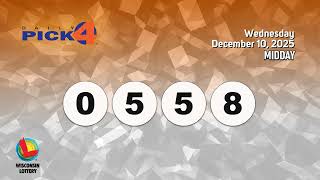 Wisconsin Lottery Midday Draw 12/10/2025