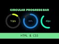 HTML & CSS Tutorial 2023: Build an Animated Circular Progress Bar Step-by-Step