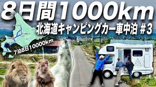 【日本一周を目指す43歳】アミティで行く北海道編#3！家族4人ギリギリ車中泊の旅【3日目】#キャンピングカー #日本一周 #旅行 #camping