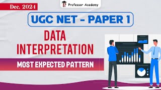 UGC NET - Paper 1 - December 2024 - Data Interpretation - Most Expected Pattern