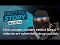 How cannabis dealers behind an illegal website are advertising on Tubes and billboards | ITV News