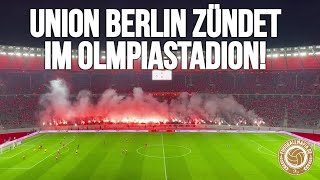 Union Berlin zündet im Olympiastadion (FC Union - Koupion PS 26.08.2021) UEFA Conference League