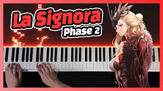 원신 보스 『시뇨라』 피아노 연주 / Genshin Boss 『La Signora Battle Theme』 Phase 2 / 「淑女 シニョーラ」原神 OST [Piano Sheet]