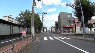 【自転車車載】足立栗原北郵便局～栗六通り～六六通り～竹ノ塚センター通り～竹の塚七丁目歩道橋～西保木間周辺～大乗院参道プチテラス前～あさくら画廊前(2020/08/25)