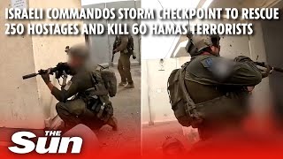 Bodycam footage shows IDF commandos storming warehouse to rescue hostages