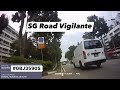 28aug2022 buangkok drive gbj3590s toyota hiace cut off cam bike changing lane with due care