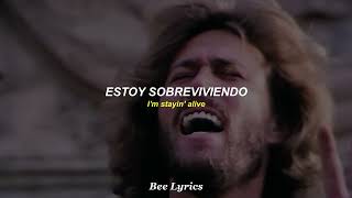 Stayin' Alive - Bee Gees - Subtitulado al Español y Inglés