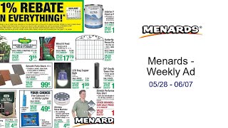 Menards - Weekly Ad 05/28 - 06/07