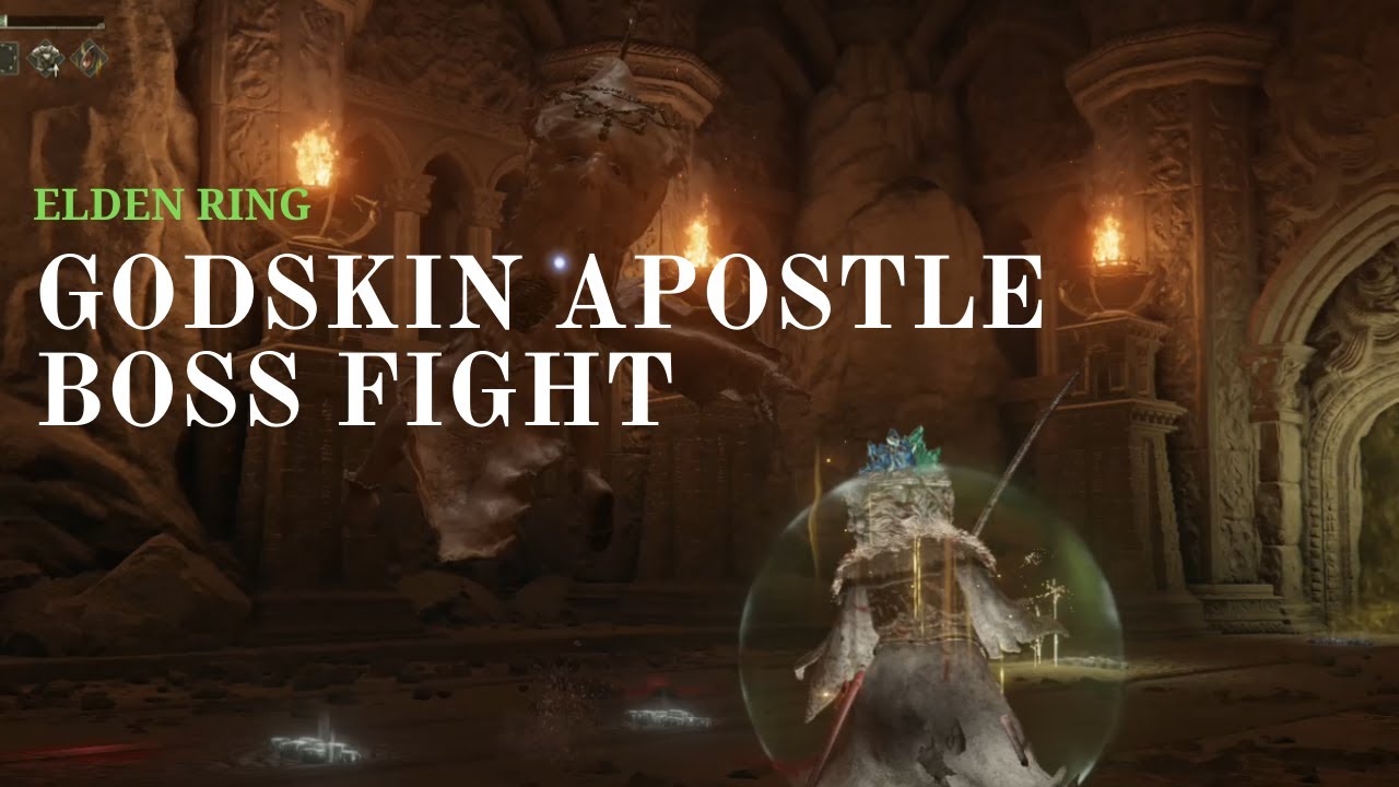 Elden Ring - Godskin Apostle Boss Fight (Divine Tower Of Caelid) - YouTube