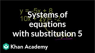 Substitution method 2 | Systems of equations | 8th grade | Khan Academy