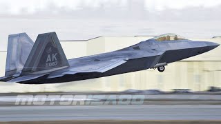 Powerful US Fighter Jet Take Off for a Training Mission • Military Aircraft
