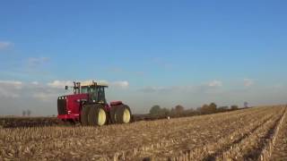 Fall Plowing with a Versatile 340 Tractor and Oliver 6 bottom plow