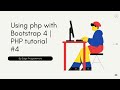 Php comments & Using Bootstrap 4 with php