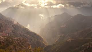 Sun Rays Passing Through Clouds Timelapse - Video Clip