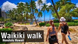 Waikiki walk Honolulu Hawaii