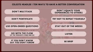 Celeste Headlee | Ten Ways To Have A Better Conversation | TEDTalk | Reactions