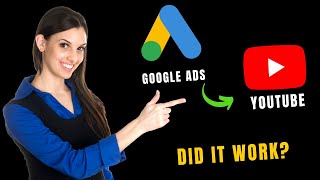 I used Google Ads to promote my YouTube channel. My Results