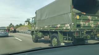 Malaysia Armoured Vehicle Gempita AV8 on Plus Highway