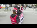 demonstration in rennes against pension reform afp