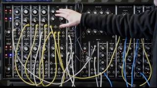 Wooden Block synthesis, Mos Lab, Moog modular synthesizer, Behringer. Tutorial.