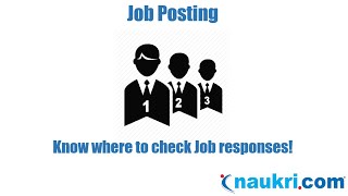 How to check Job responses/applications in your Naukri's account? - Naukri.com