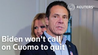 Biden declines to call on Cuomo to quit