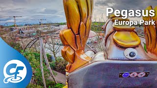 Pegasus front seat on-ride 5K POV @60fps Europa Park