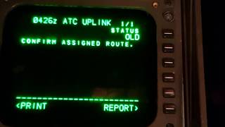 Confirm assigned route.  Via  CPDLC when crossing the Atlantic ocean