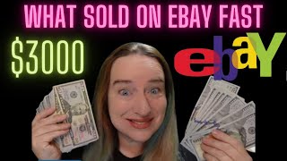 Low Buy Cost Fast Sales What Sold On eBay OVER $3000 in 10 Days!