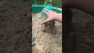 Satisfying sand castle crush