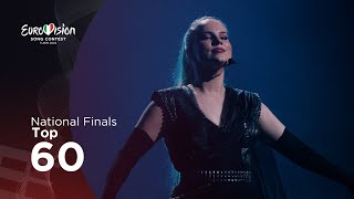 Eurovision 2022: National Final Season - Top 60 (so far)