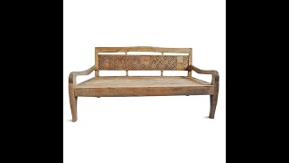 Antique Javanese Teak Daybed