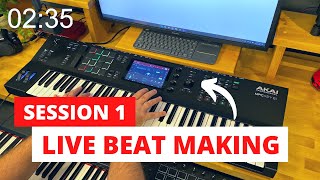 Akai MPC Key 61 - Quick Live Beat Making Challenge - Session 1