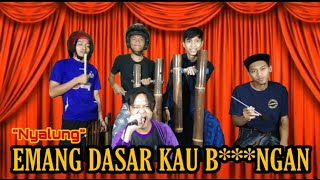 Emang dasar || Wali band versi calung sabina kocak