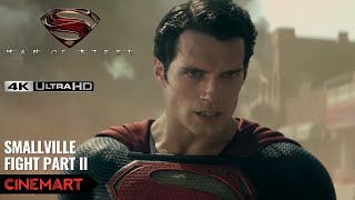 MAN OF STEEL (2013) | Smallville Fight Part II Scene 4K UHD