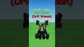 Making Roblox Skibidi Toilet Drill Woman Outfit Idea 🚽