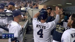 COL@SD: Upton plates Myers on a forceout in the 1st