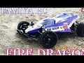 【ラジコン】タミヤrc ファイアードラゴン ボディ 制作と オフロード 走行❗️