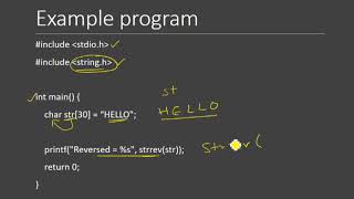 Strrev() string reverse function