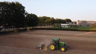 6175R gras zaaien met Alpego rotorkopeg en amazone zaaier