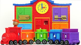 बच्चों के खिलौने के आकार और ट्रेन के लिए सर्वश्रेष्ठ बच्चा सीखने का वीडियो!