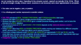 SQL 044 Data Types, Approximate Numeric, Compare Database Usage