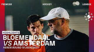 Bloemendaal - Amsterdam 🏑 Tulp Hoofdklasse Heren ‘24/’25 RONDE 10 | Samenvatting