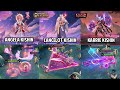 KISHIN DENSETSU SKIN - LANCELOT, ANGELA & KARRIE - GAMEPLAY SKILLS EFFECT - MOBILE LEGENDS