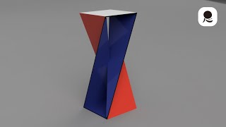 【立体設計通信65】Autodesk Fusion ねじれたスツール A twisted stool