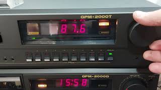 GPM-2000A hifi stereo amplifier+GPM-2000D hifi stereo cassette dek+GPM-2000T hifi stereo tuner